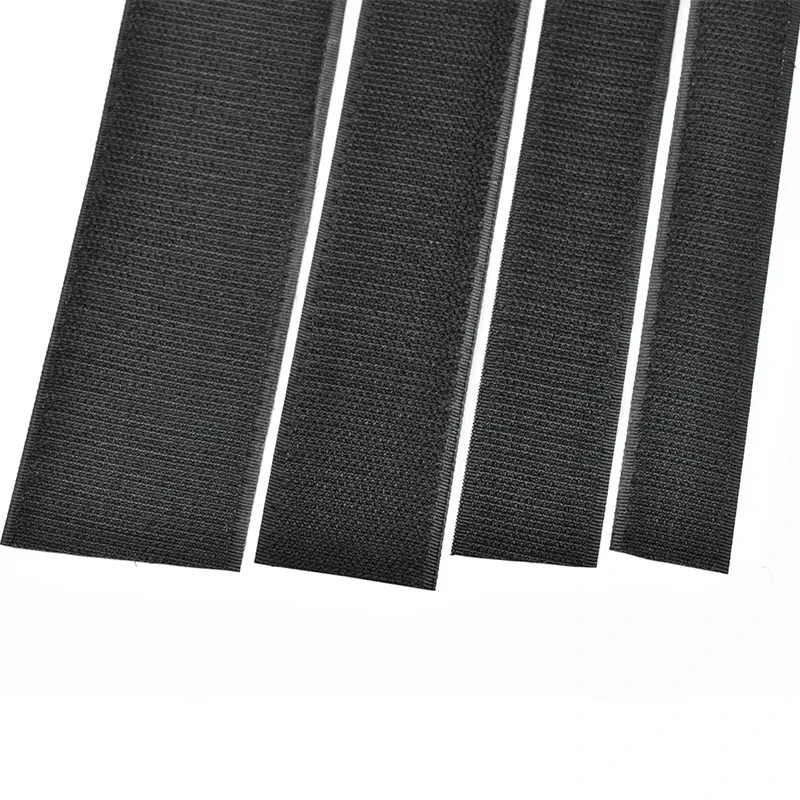 Good Quality OEM Custom Black Self-adhesive Adhesive Hook and Loop Tape Magic Tape