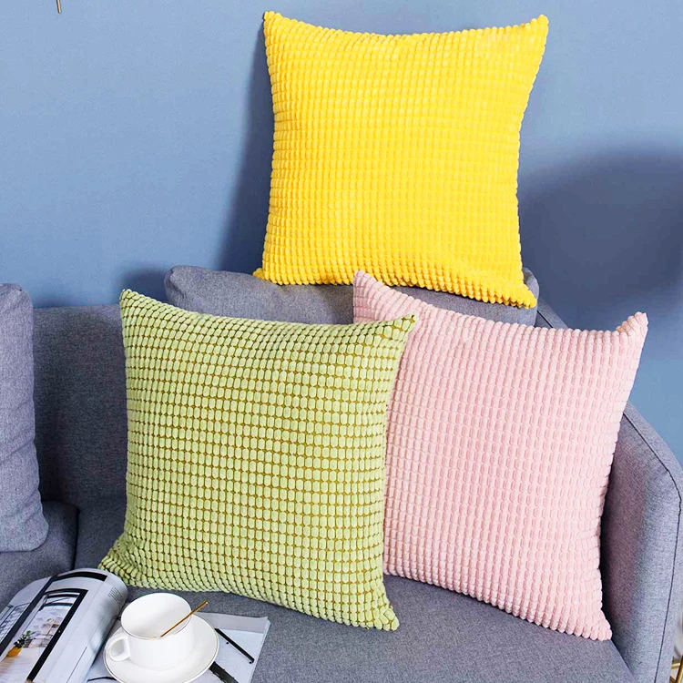 Интенсивная плюшевая подушка с зернистой поверхностью для наклона наволочки