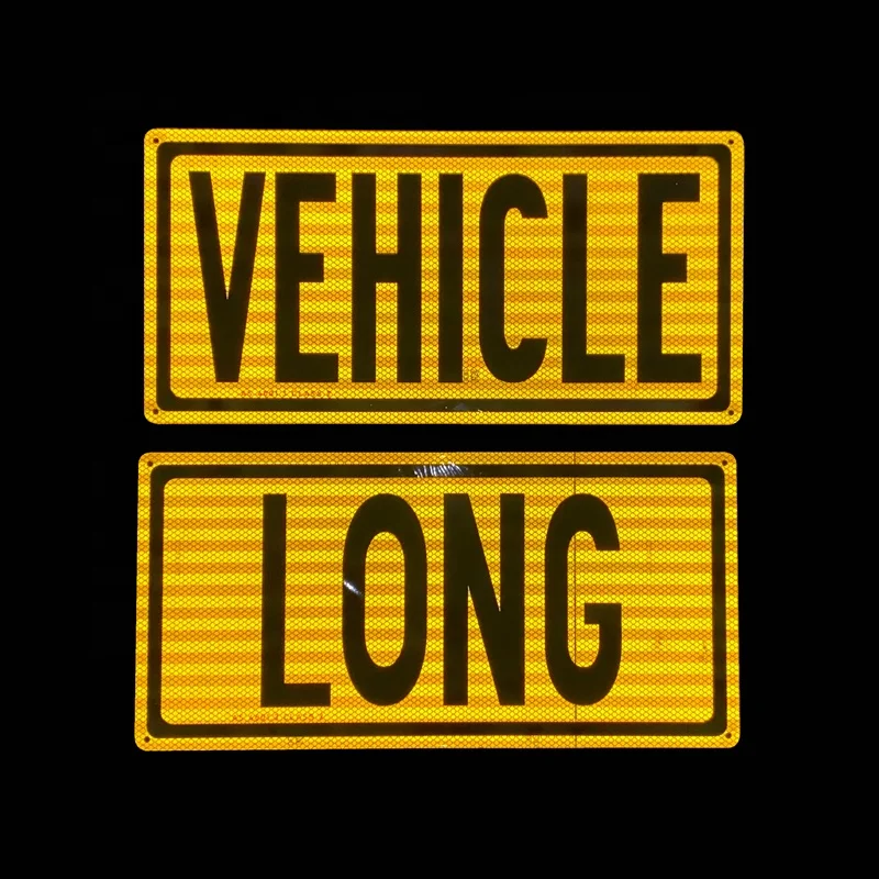 Australia Do Not Overtake Turning Vehicle sign Rear Reflective Marking Plate Rear Marker Plate Long Vehicle