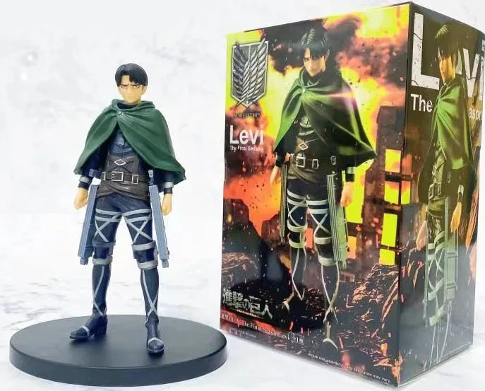 Новый 9 см персонаж Levi аниме атака на Титан ПВХ Ограниченная серия фигурка Игрушечная модель шасси автомобиля орнамент