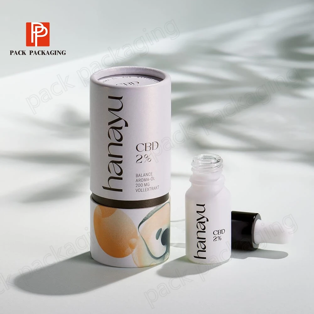custom lotion Perfume essential oil child proof box round printing packaging tubes cosmetics lotion bottles paper caraft tube