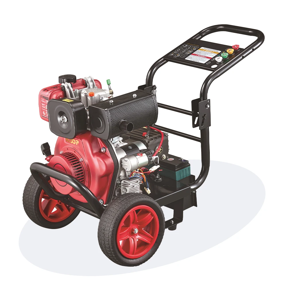 Hand pushed garden cleaning machine Industrial flushing water gun 190 gasoline powered high-pressure cleaning machine