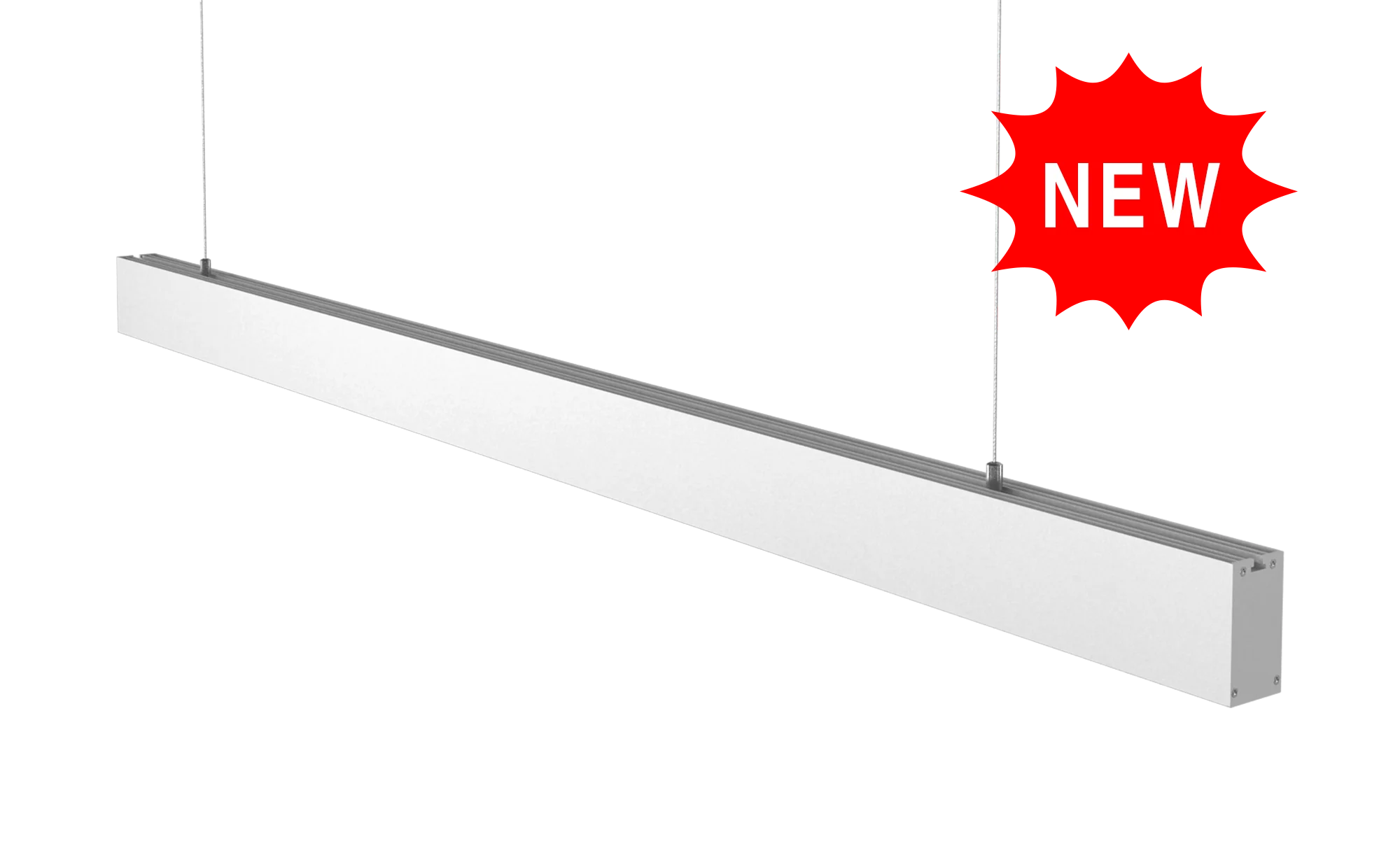 Built-in Power Supply linear pendant light with Anti-glare Reflector Linear Light for Office / Supermarket