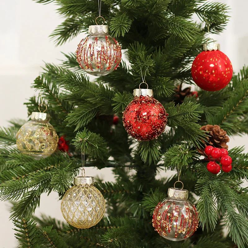 Wholesale Cheap Custom Pattern Christmas Tree Decoration Ornaments Shatterproof Plastic Xmas Balls Christmas Ball