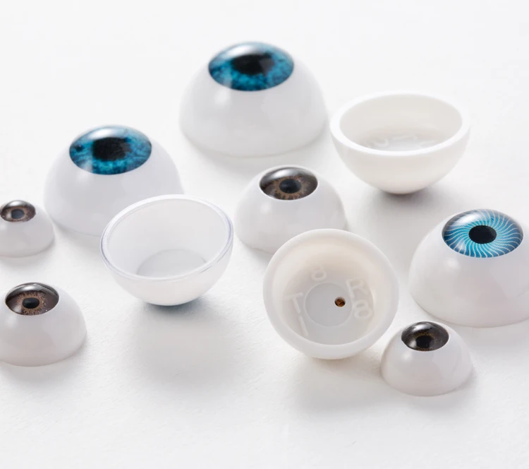 Glass Dome Human Eyes Art Dolls Sculptures Props Half Round Acrylic Doll Eyes Eyeballs