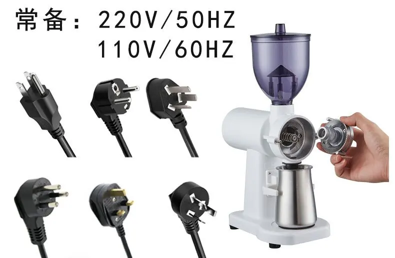 Ecocoffee High Quality Anti-jump Hopper Electric Coffee Grinder for Household Commercial
