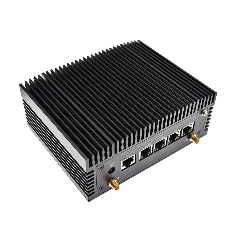 Factory supply Firewall Router intel i3 i5 i7 N305 N100 i226-V Fanless Mini PC Ubuntu Linux embedded industrial pc DDR NVME M.2