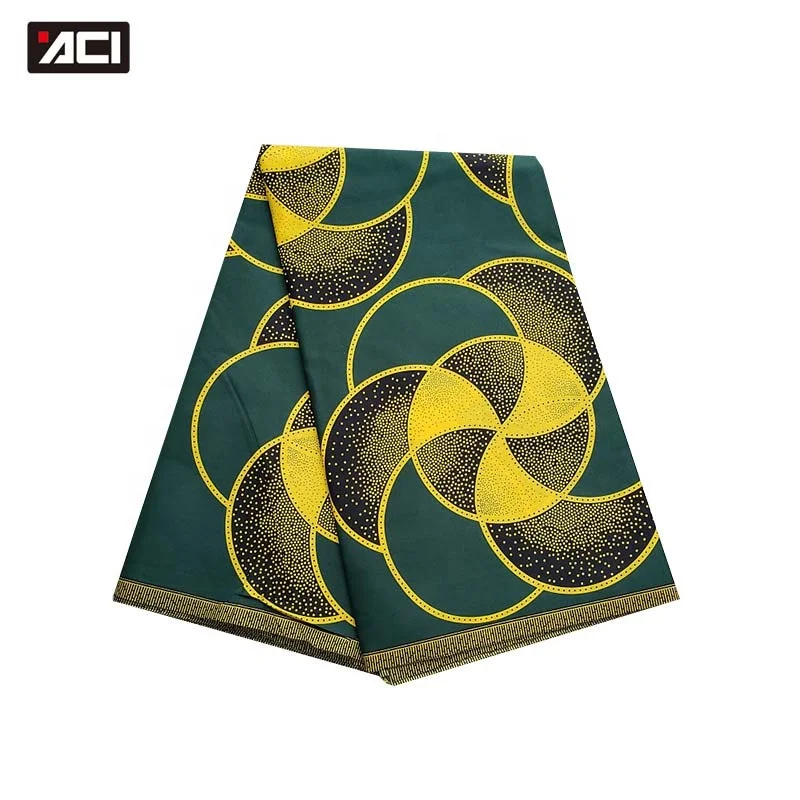 
ACI New Arrivals Dashiki Dress African Fabric Ankara African Wax Prints 6 Yards/Pcs Polyester Material Nigeria Wax Batik Fabric 