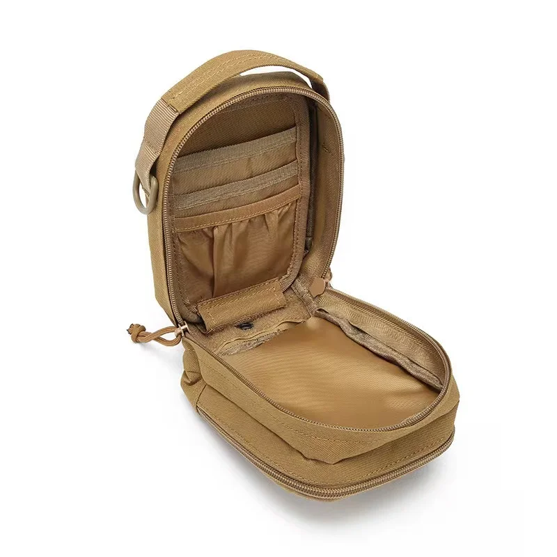 Tactical Crossbody Bag Functional Camouflage Outdoor Sports Convenient Waist Pack Storage Shoulder Leisure Cell Phone Handbag