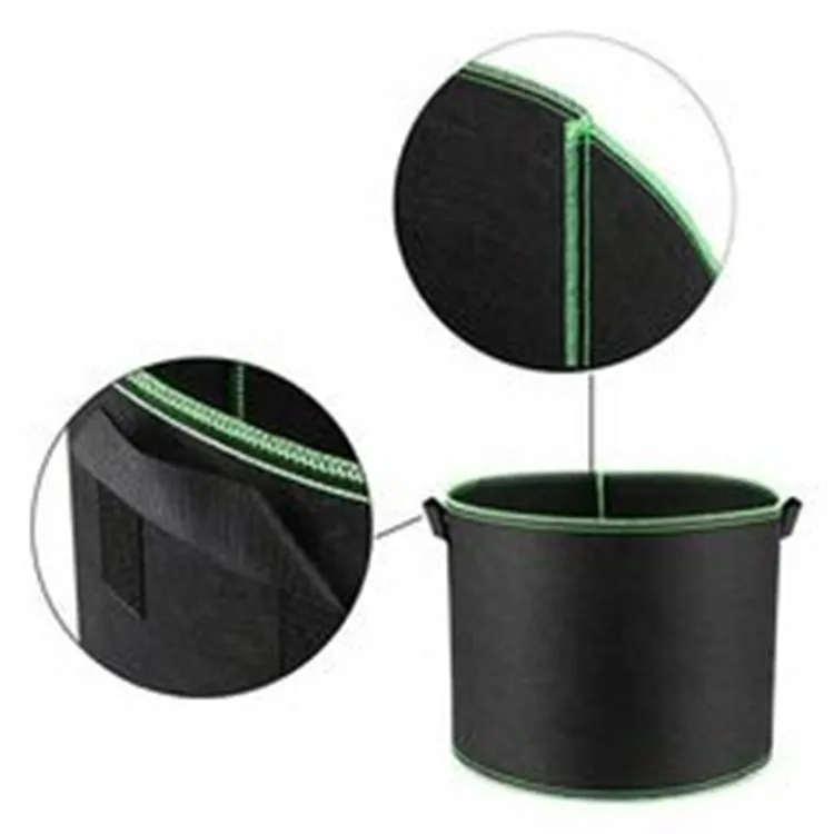 Price of 3 5 7 10 gallon high quality veget onion and potato garden planter pot fabric plant grow container felt potato grow bag