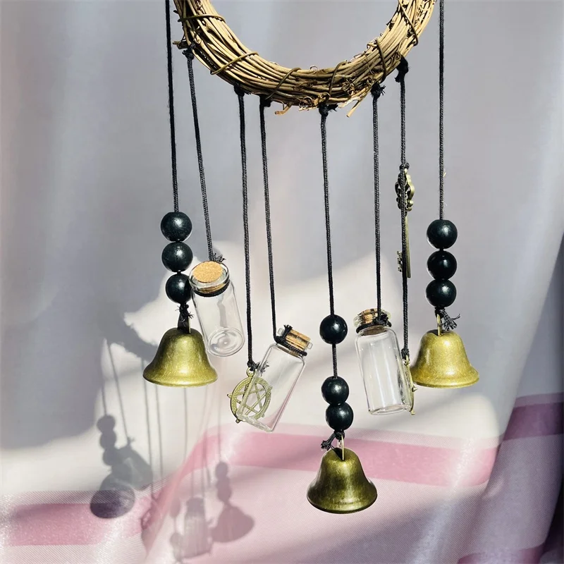 Wind chimes witches pray Witches bells for family room decoration