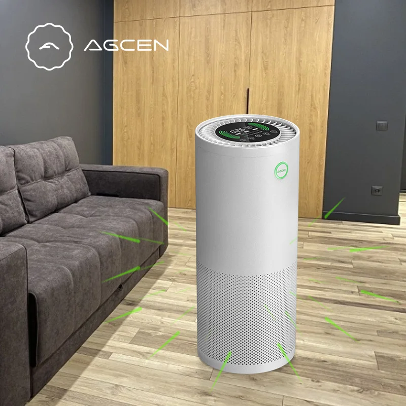 OEM UVC Air Purifier Kill Bacterial Virus Nidec DC Motor Low noise uv hepa air purifier