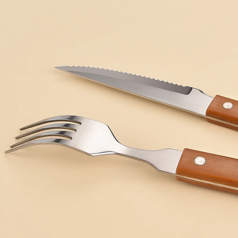 modern tableware stainless steel cutlery set stainless steel tableware 2 pcs for kitchen dinnerware