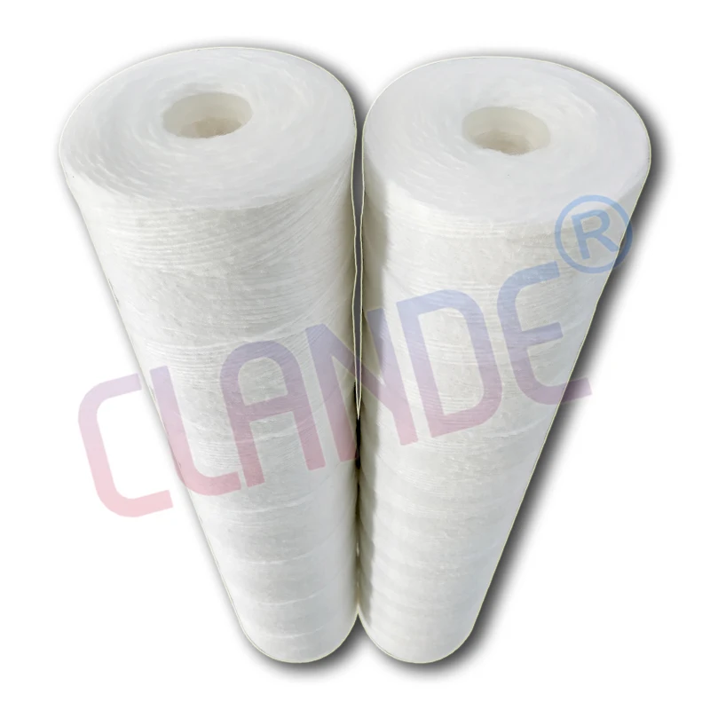 5/10/20/40 Inch 5 Micron String Wound Filter Cartridge For Water Refilling Station Machine