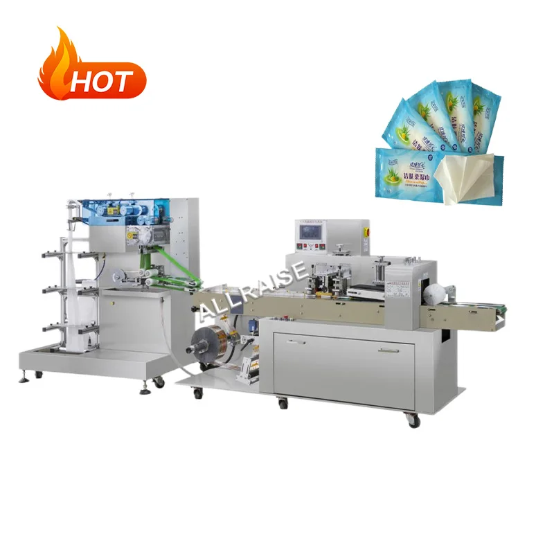 Automatic baby wipes manufacturing machine production line single wet tissue paper packaging machine wet wipe making machines