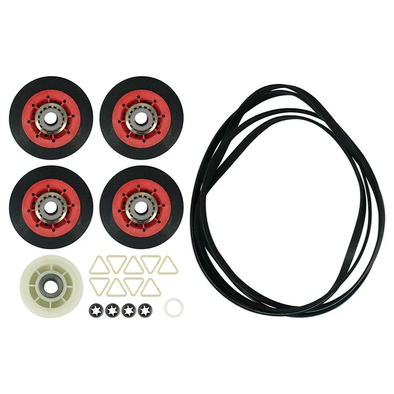 Комплект для ремонта 4392067 сушилки WPW10314173 барабанный ролик 661570V ремень запасные части