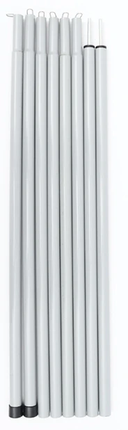 Poeticexist Camping Canopy Upright Telescopic Connectors Flexible Fiberglass Adjustable Trekking Aluminum Tent Poles