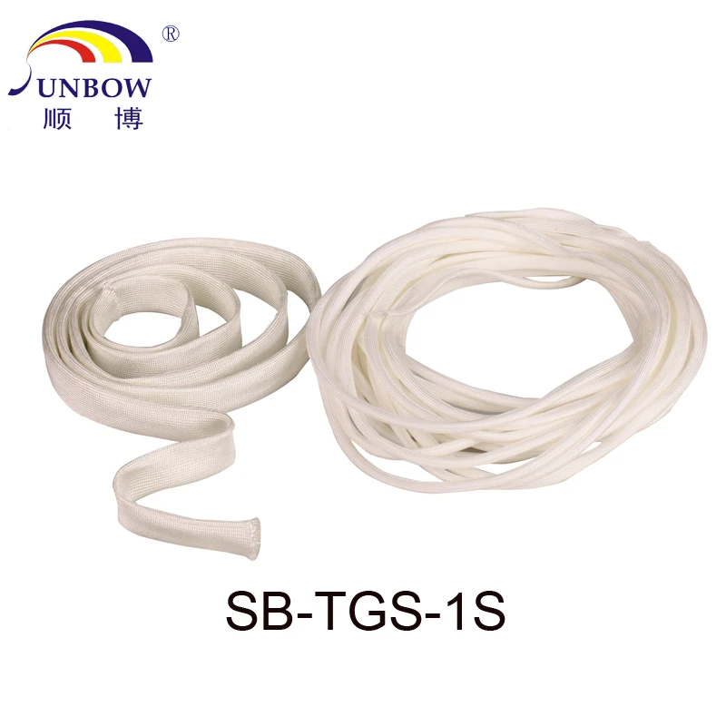 Manufacturer Hot Sales Fiberglass tube Uncoated Silicone Rubber Fiberglass Braided Sleeve Sleeves