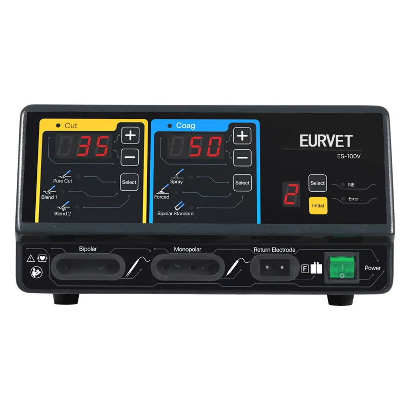 EUR PET Cheap Price High Frequency Bipolar Monopolar Surgical Electrocautery Diathermy Cautery Machine Generator