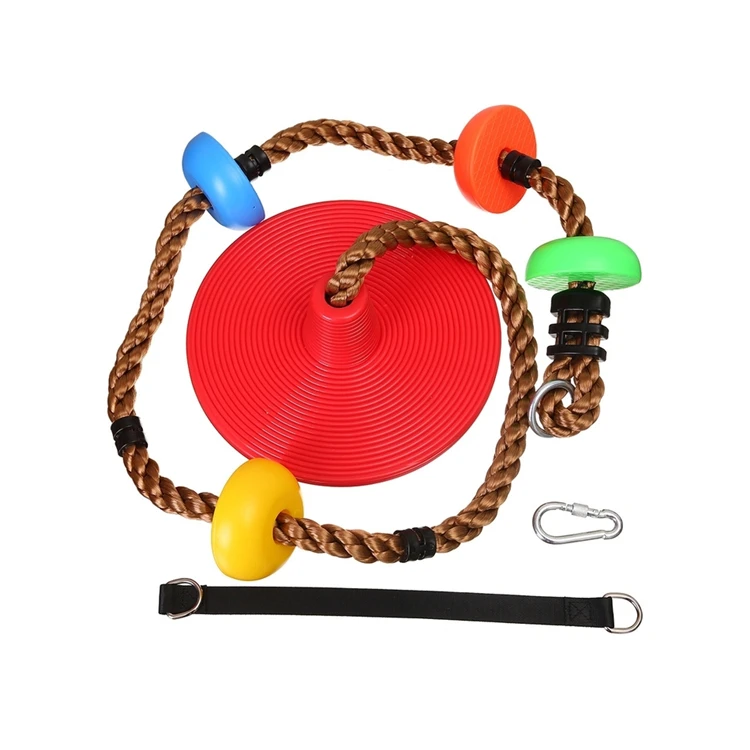 Hot Sale Children Outdoor Playground Climbing Rope Ladders Swing Disc Seat With