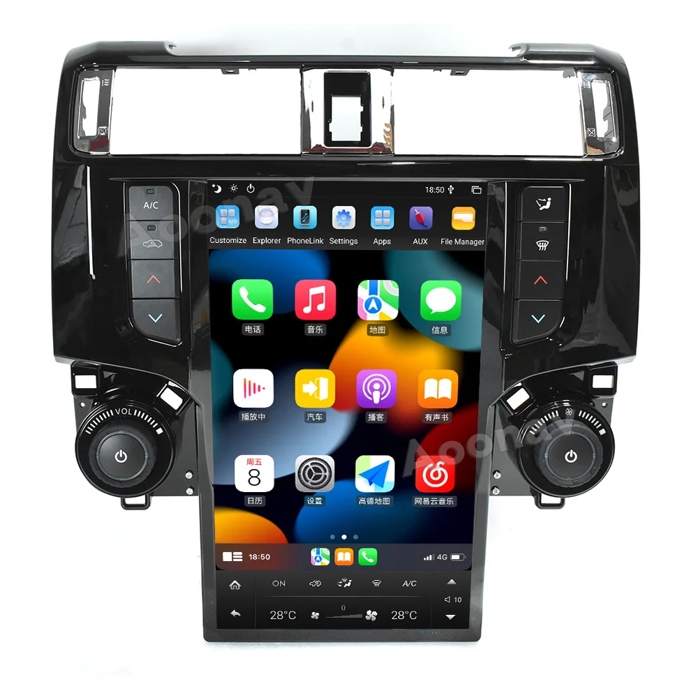 13.6 inch Android Screen Car Radio For Toyota 4Runner  2011 2012 2013 2014 2015 2019 Multimedia Unit autoradio Stereo receiver