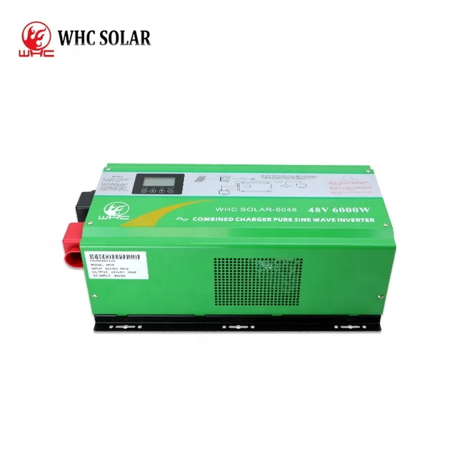  WHC-6048L 48 в 6000 Вт высокоэффективный инвертор точный немодулированный синусоидальный сигнал ЖК-дисплей
