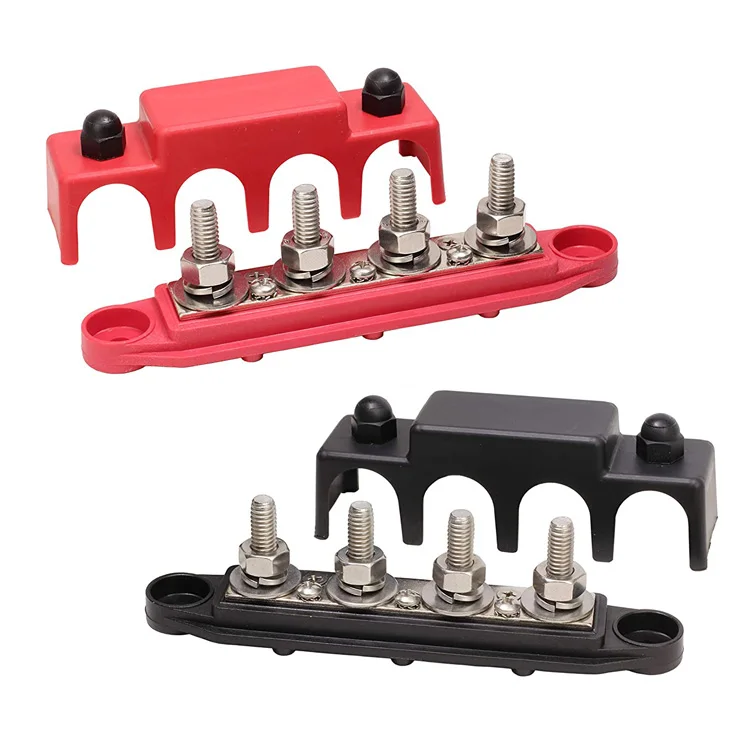 Клеммная колодка для распределения аккумулятора M8 Stud M4 Screw Ground