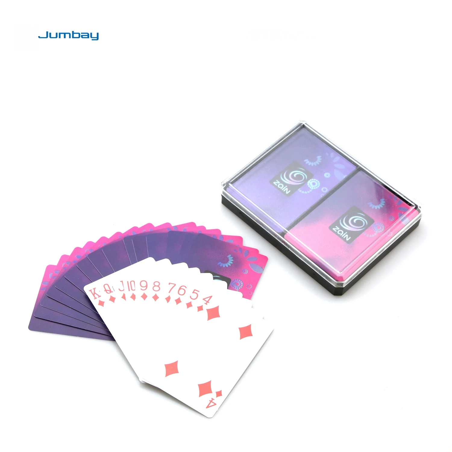 Professional personal customization Brand new Zain double sided deck plastic playing card pack