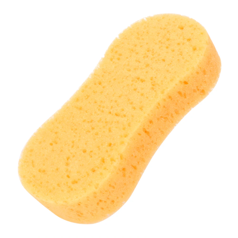 Multi-use Premium Soft High Water Absorption Colorful 8 shape Large Yellow Car Auto Wash Cleaning Sponge