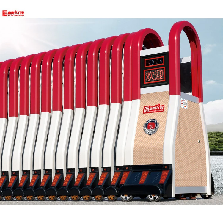 Industrial electric sliding door aluminum safety automatic telescopic door