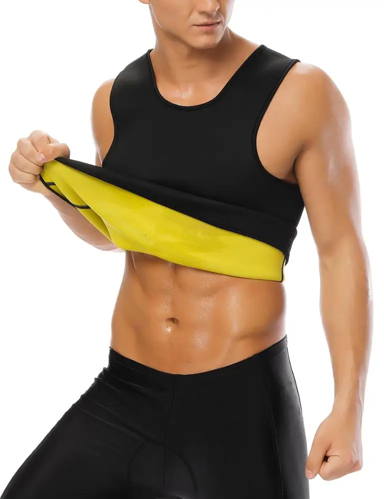 
On Sale Neoprene Slimming Vest Sweat Sauna Suits Gym Mens Weight Loss Shapewear Sport Wearing Bodyshaper For Male 