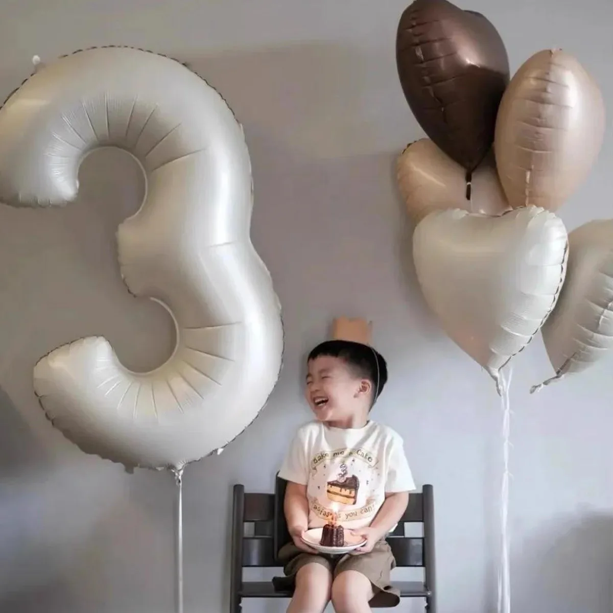 40 inch new color digital balloons Caramel cream white Wholesale for wedding birthday party decoration