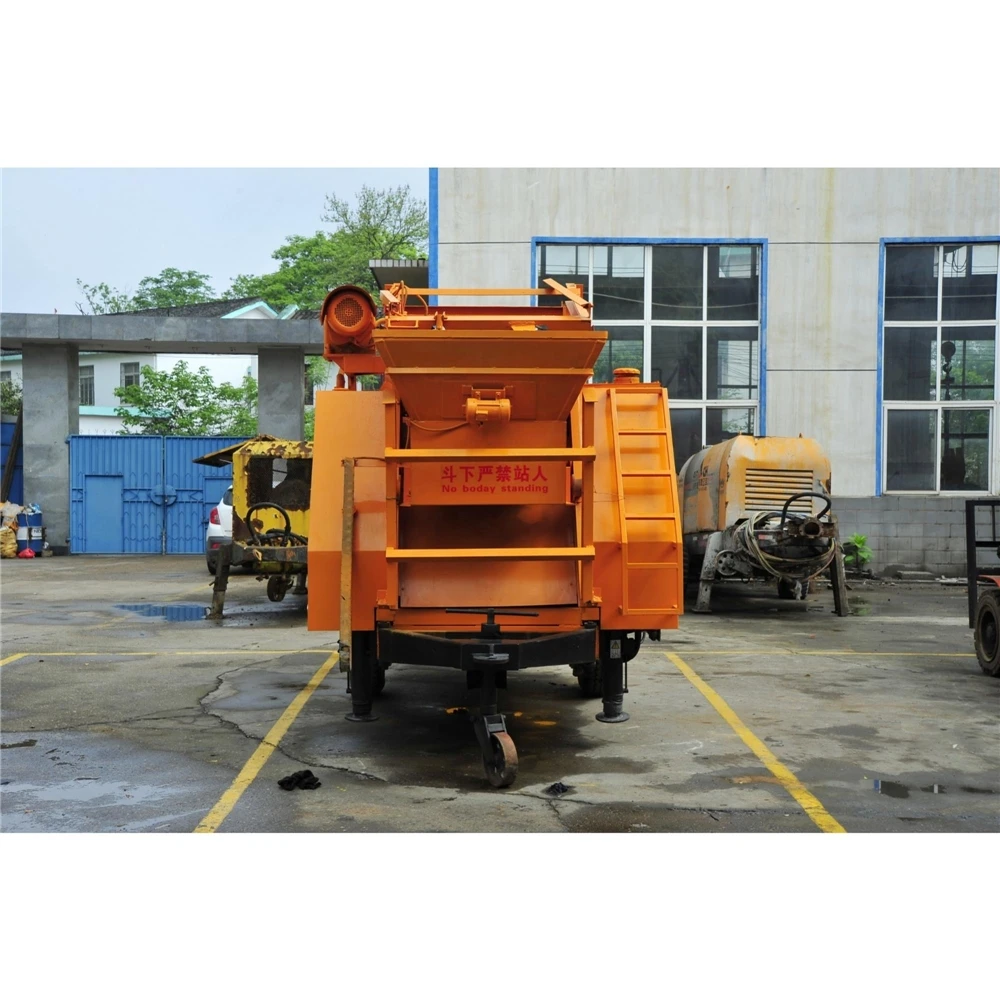 Diesel Concrete-mixer-with-pump China Truck Car Throttle Cable Railer Boom Mobile With Jining Bafang Concrete Mixer Pump 30mm