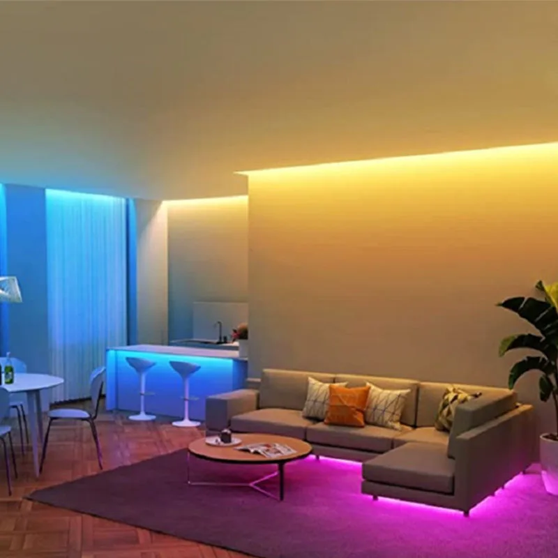 Smart IC COB RGB LED Strip Light Addressable 630LEDs/m 24V Chasing Color Strip Light Multicolor Flexible Tape Light