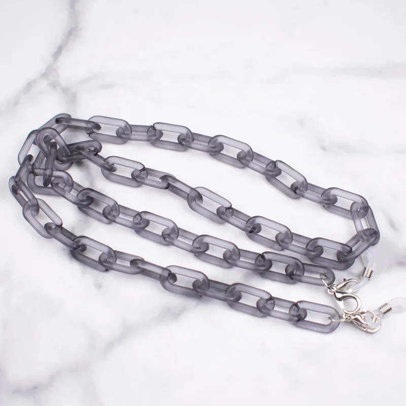 New Trendy Multiple colors 1.1*70cm Acrylic Chain Sunglasses Eyeglass chains face Masking holder