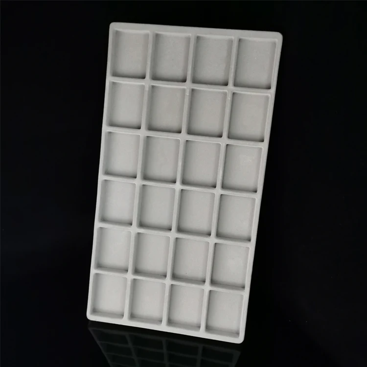 custom grey flocking ESD PVC PS PET plastic blister tray packaging for Electronic pack