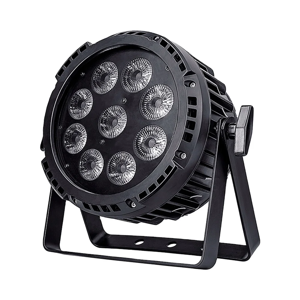 stage light led par RGBWA UV 6IN1 9x18w  IP65 Waterproof dmx Wireless Battery Powered Led Par