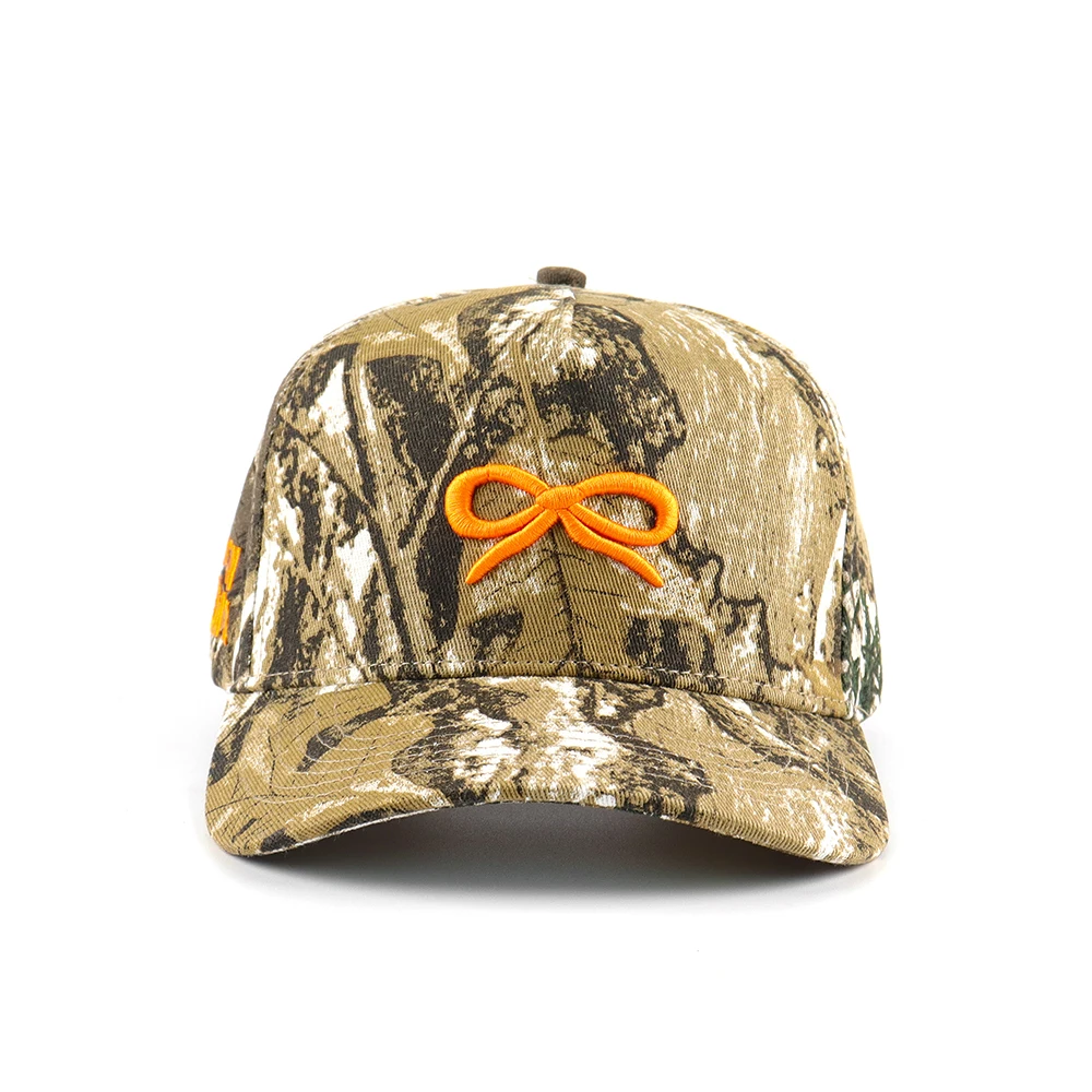 Custom Digital Printing All Cap 5 Panel Hunting Baseball Cap Outdoor 3d embroidery logo Inside Label Jungle Camo Hat