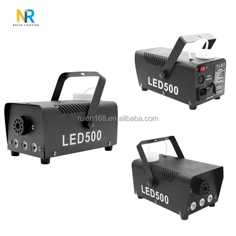 High Quality 3PCS Led 500W Smoke Machine RGB Wireless Control Fog Machine