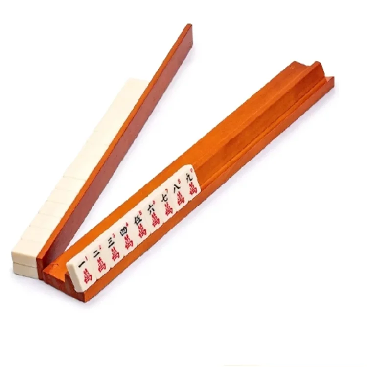 High Quality Natural Pine Wooden Mahjong Storage Rack