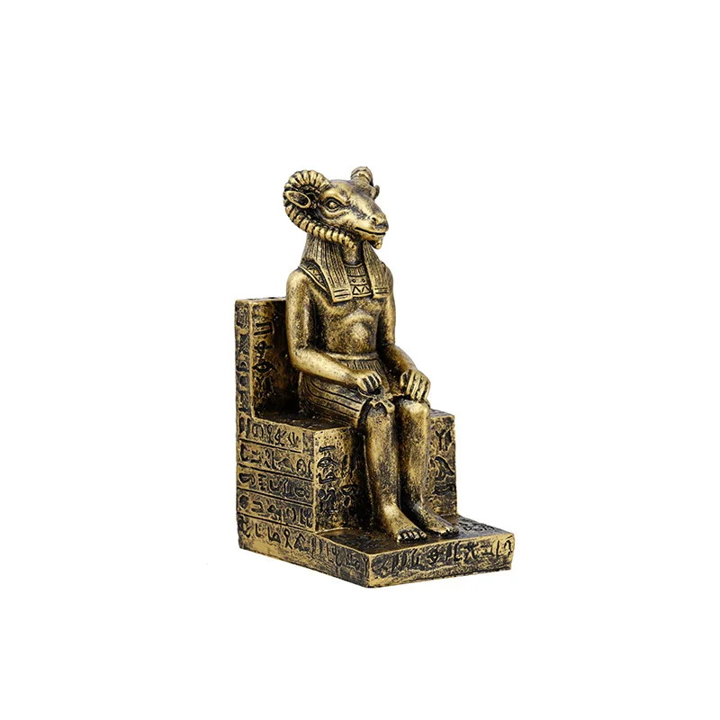 Hot Seller Resin Ancient Egypt Animal Sculpture Traditional Egypt Sheep Dog Sculpture