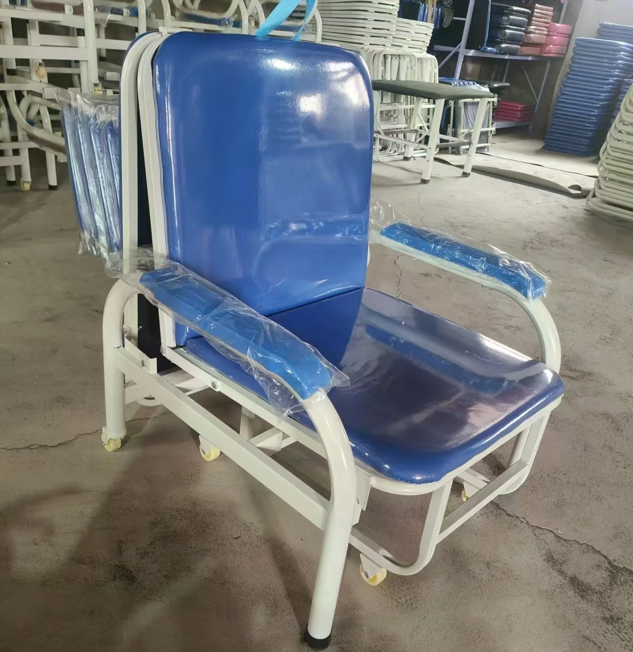 Hospital ward medical folding accompanying chair nap folding bed comfortable and durable infusion chair