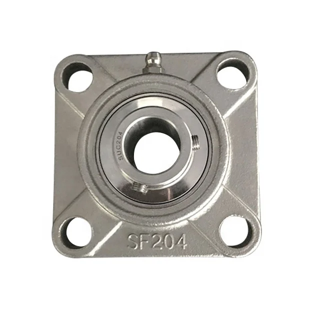 Heavy Duty Wear Resisting Flange Bearings SUCF207 Stainless Steel Pillow Block Ball Bearing F207