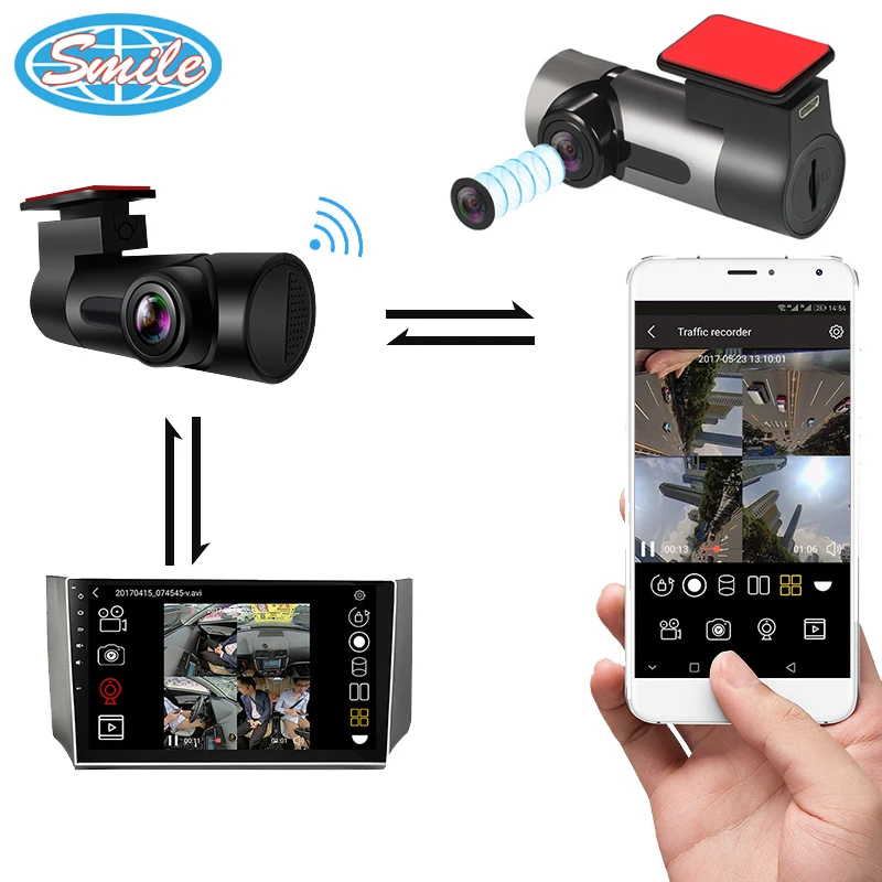 New Trend 1080P Car Camera Dashcam DVR Front Inside Rear Dashcam Recorder 270 Degree Video Recorder car black box