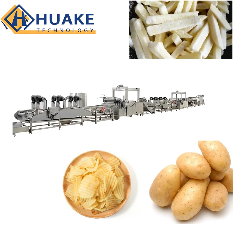 Semi automatic french fries production line pringles potato chips processing line