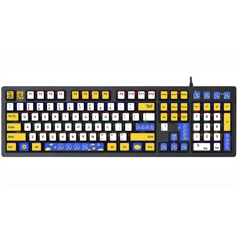 2022 High Quality Custom Printable Decorative Keyboard Stickers 108 104 87 Keys Keycap Stickers For Computer Mechanical Keyboard