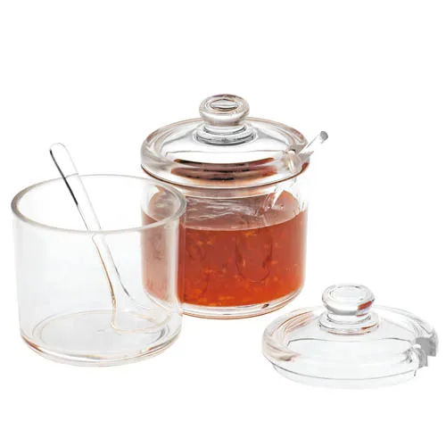 Acrylic Spice Jars Seasoning Box Set Salt Sugar Pepper Condiment Container Kitchen Cruet Seasonings Tools with Spoon