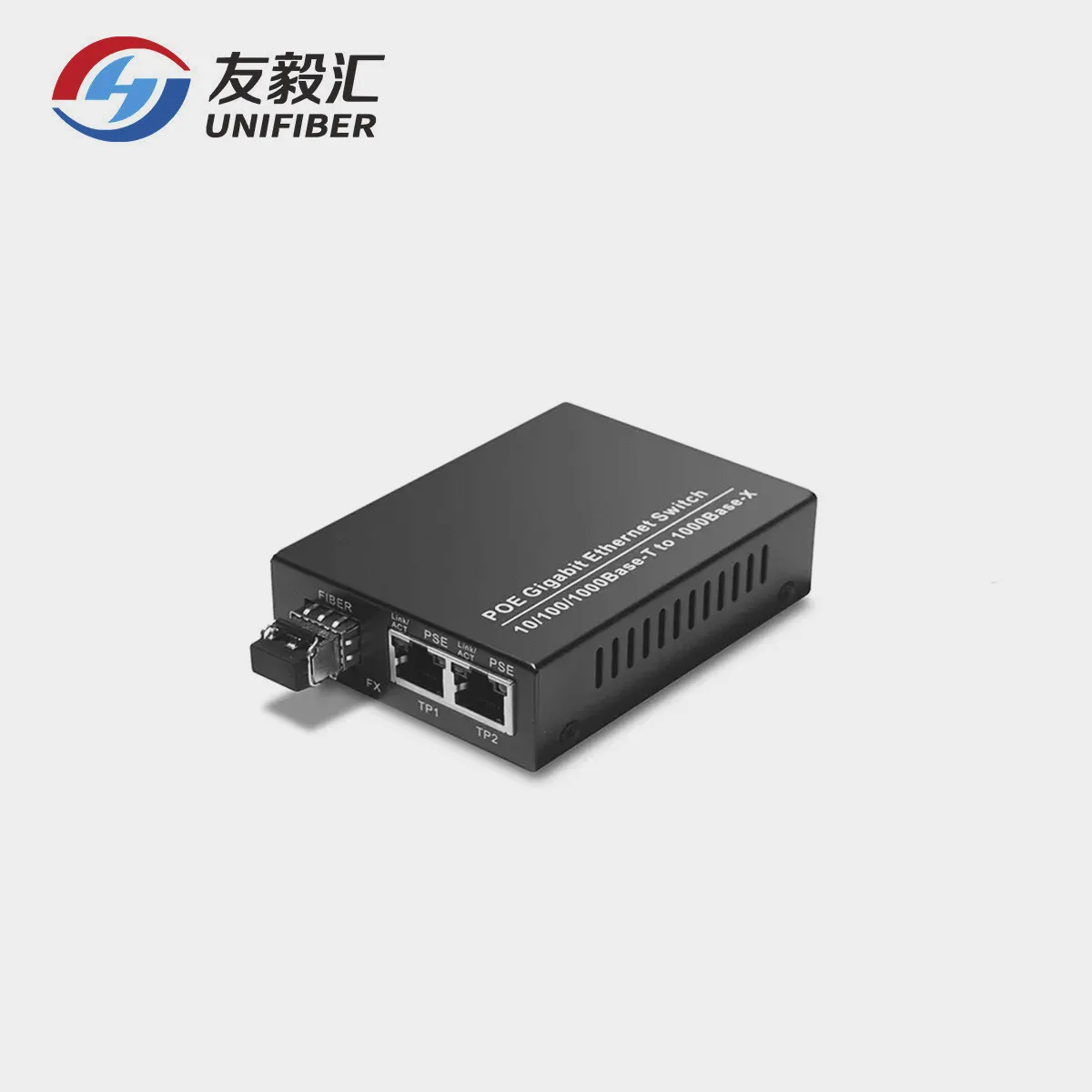 10/100/1000M High Speed POE Fiber To RJ45 Ethernet Media Converter With 1.25G SFP