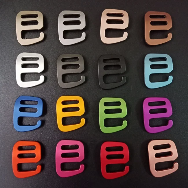 Aluminium metal g hook buckle ladder buckle hook 16mm 20mm 26mm 32mm 38mm