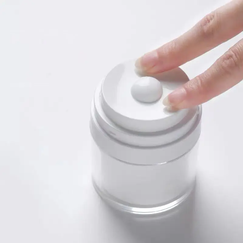 Hot Sale 50g Acrylic Cream Jar Bottle Skincare Face cream Plastic Cosmetic Airless Cream Jar